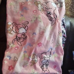 Soft Pink Thumper & Friends Print Scrub Top Size 2x